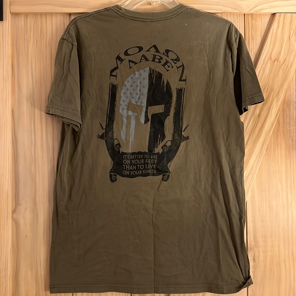 NineLine military apparel Molon Labe Spartan Men’s shirt large